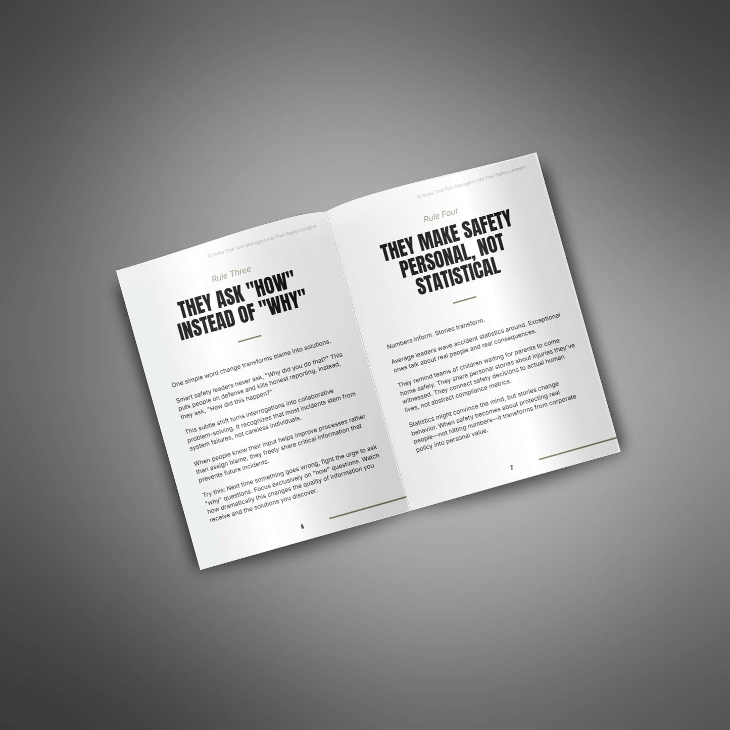 Inside spread – example rules