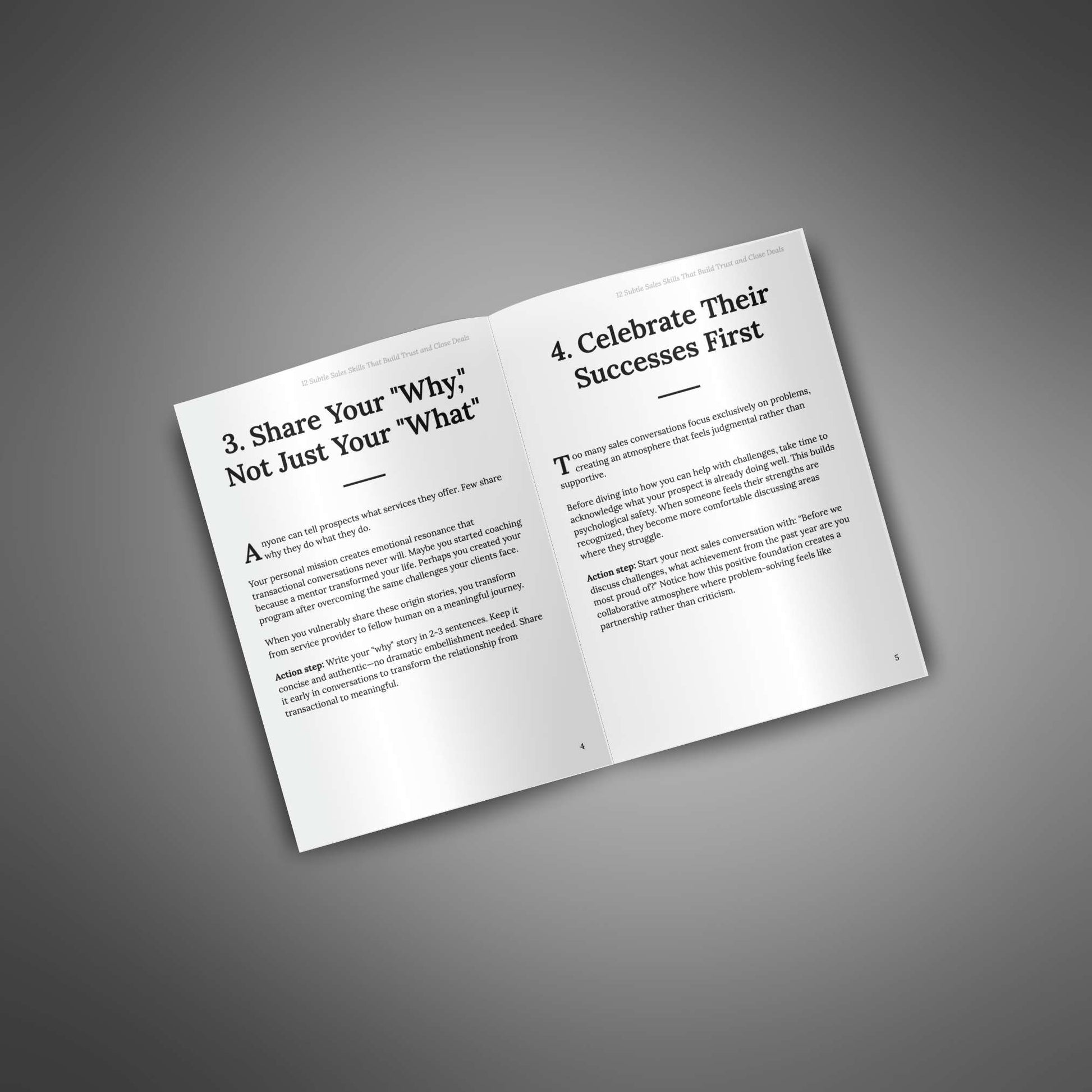 12 Sales Skills inside spread