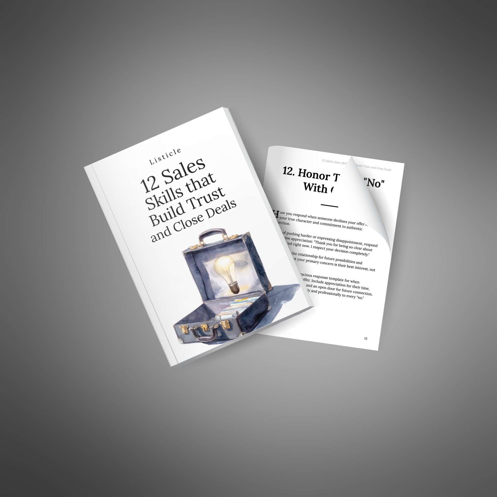 12 Sales Skills cover + open page