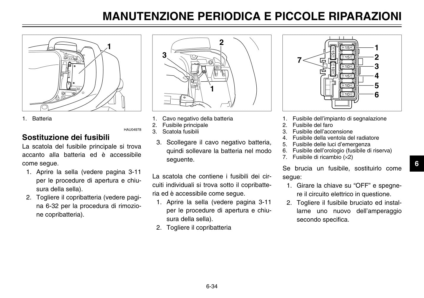 Yamaha TMAX XP500 2003 Manuale Uso e Manutenzione Italiano PDF – 102 Pagine