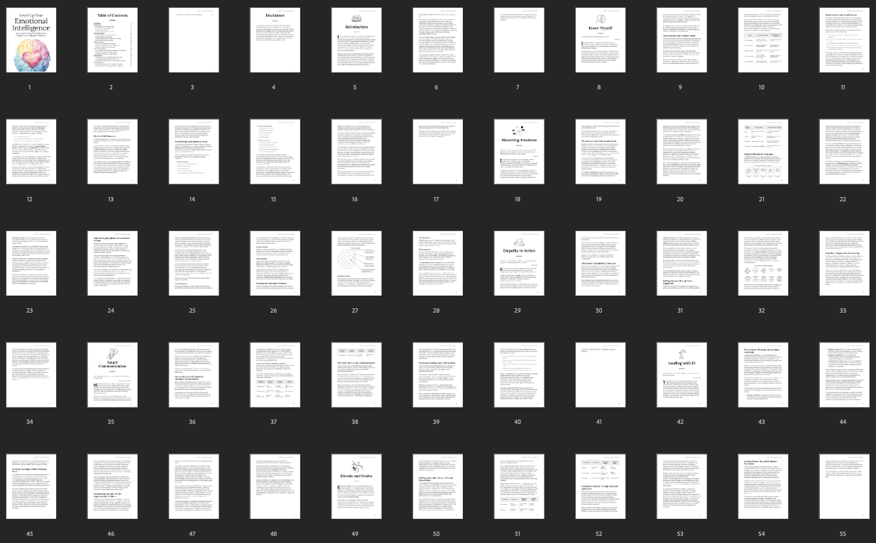 All pages overview of the EQ ebook