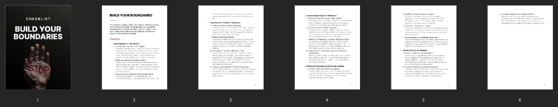 Build Your Boundaries — page thumbnails