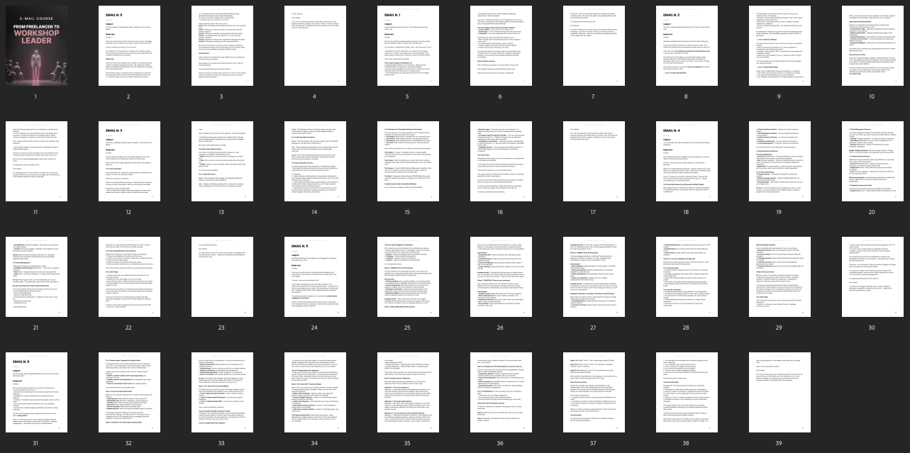 From Freelancer to Workshop Leader mini course - image 4