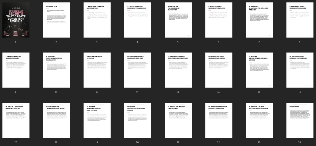 Immagine 5 - 21 Workshop Secrets That Create Consistent Revenue