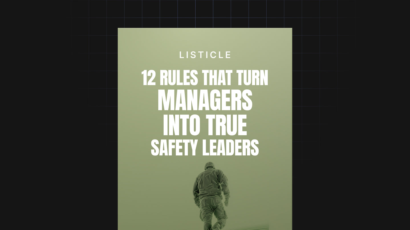 Title close‑up – 12 Rules Safety Leaders