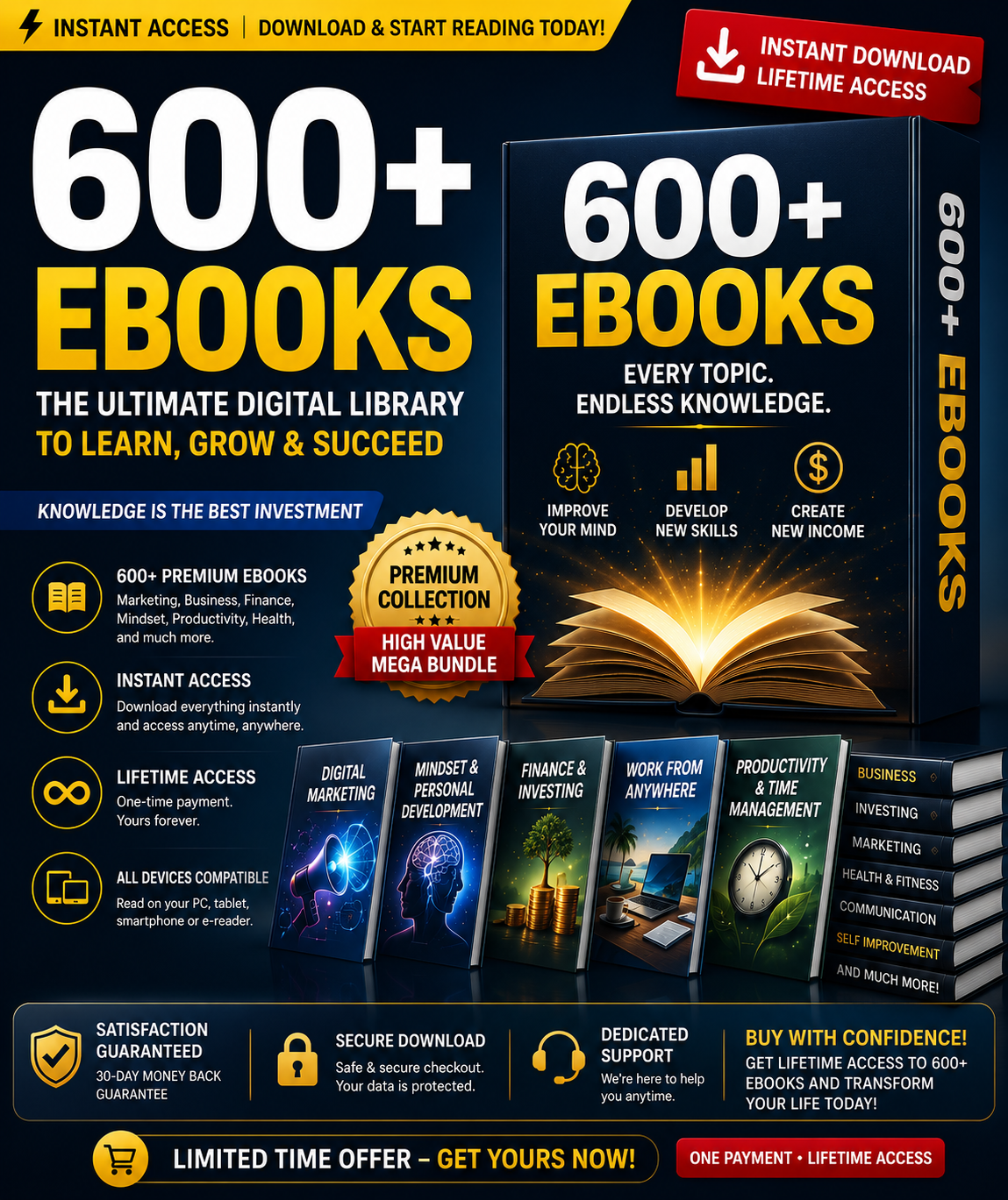 Mega eBook Collection – Digital Library for Business & Self Growth
