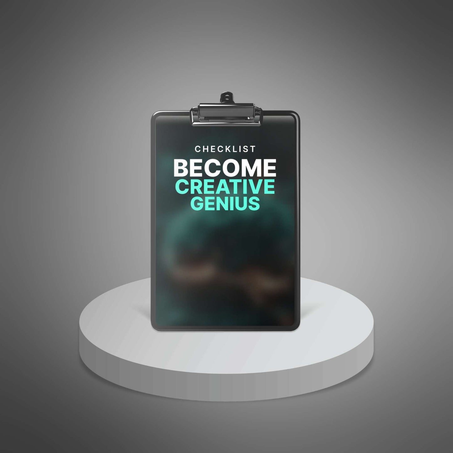 Become Creative Genius checklist cover mockup