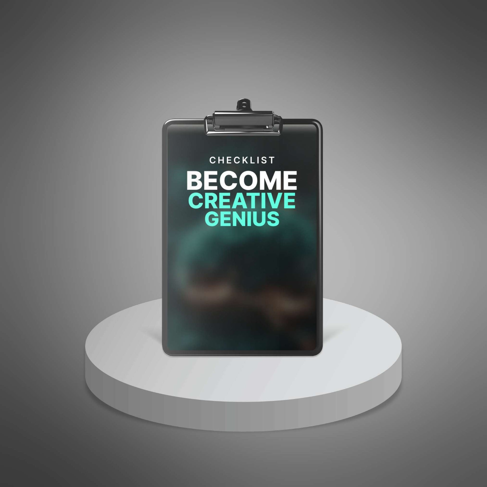 Become Creative Genius checklist cover mockup