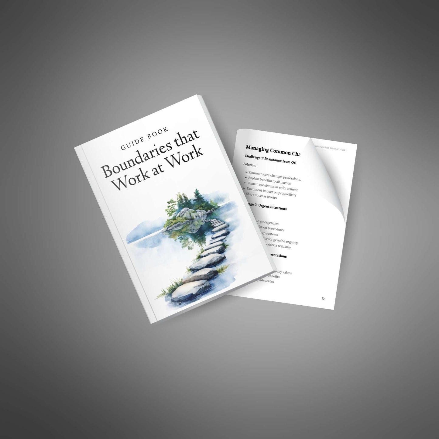 Guide open with page flip