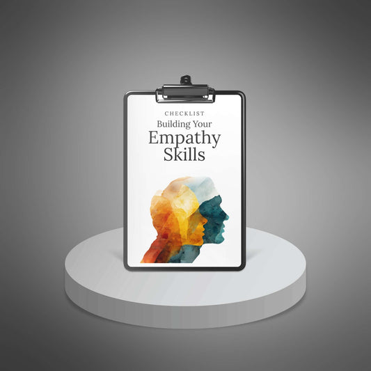 Building Your Empathy Skills checklist cover on clipboard
