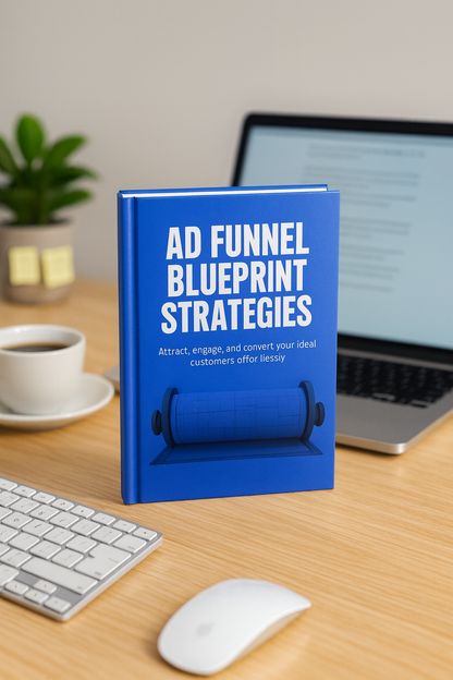 Ad Funnel Blueprint Ebook 50 Pages | Sales Funnel Strategy Guide to Build High Converting Digital Marketing Funnels & Boost ROI – PLR