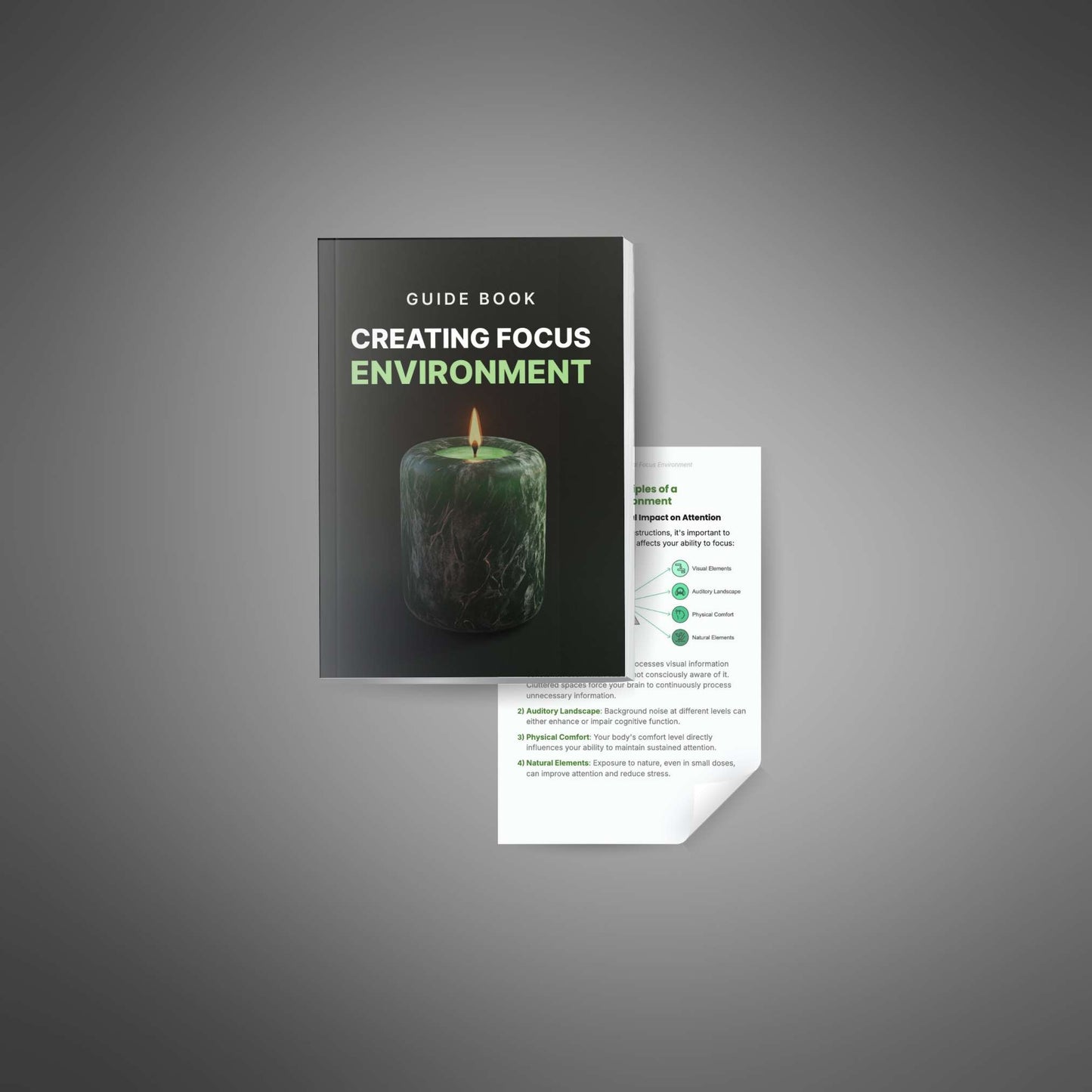 Creating Focus Environment guide cover with inside page preview