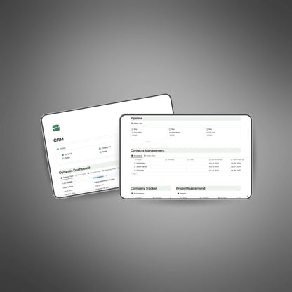 Customer Relationship Management CRM Notion Template