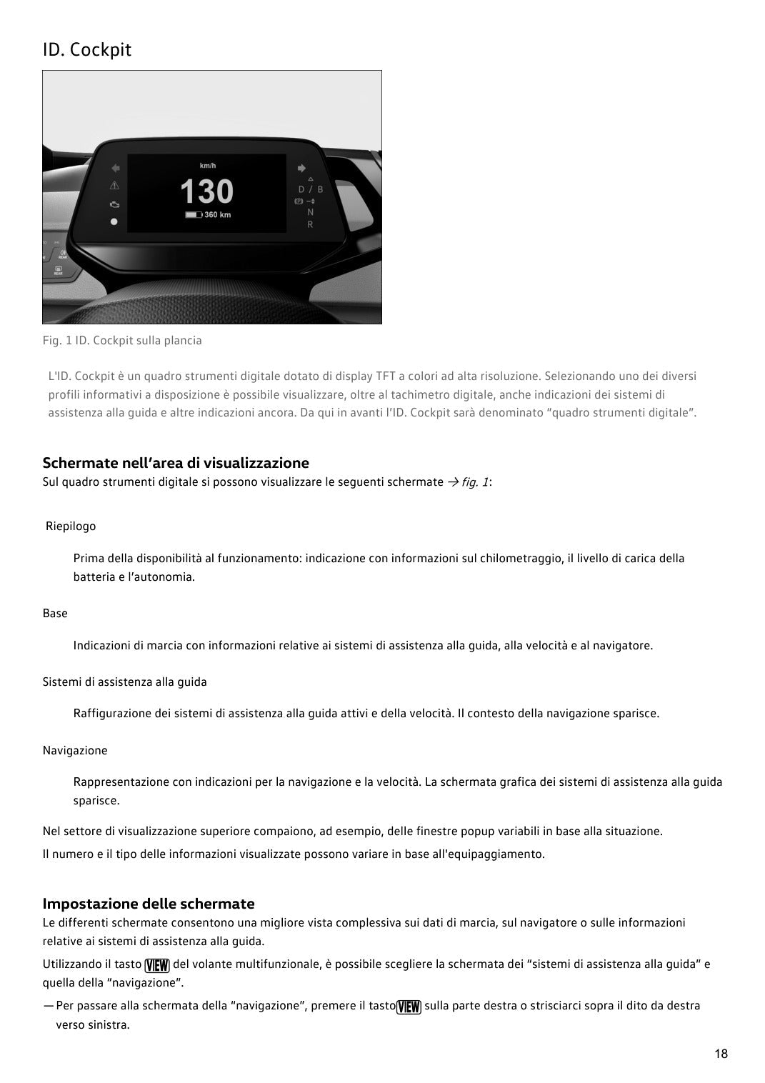 ID Cockpit quadro strumenti Volkswagen ID.4 2021