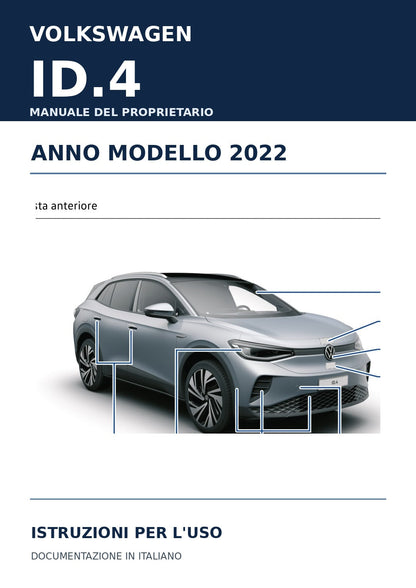 Copertina editoriale PDF Volkswagen ID.4 2022 manuale in italiano