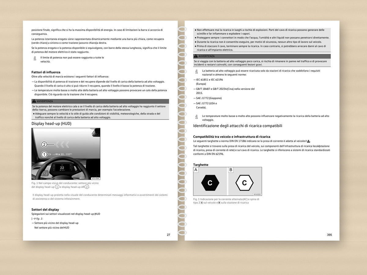 Manuale Volkswagen ID.4 2022 aperto con contenuti reali