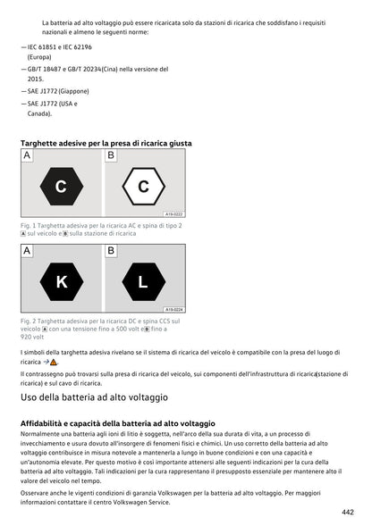 Manuale PDF ID4 2023 ricarica batteria