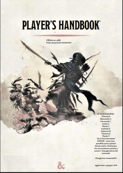 D&D 5E: Manuale del Giocatore (PDF) – Edizione Integrale in Italiano