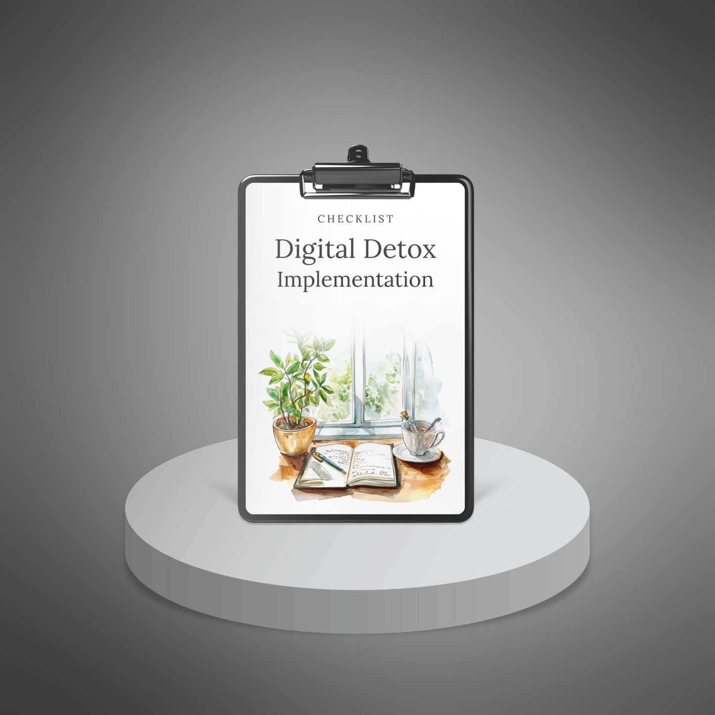 Digital Detox Implementation checklist cover