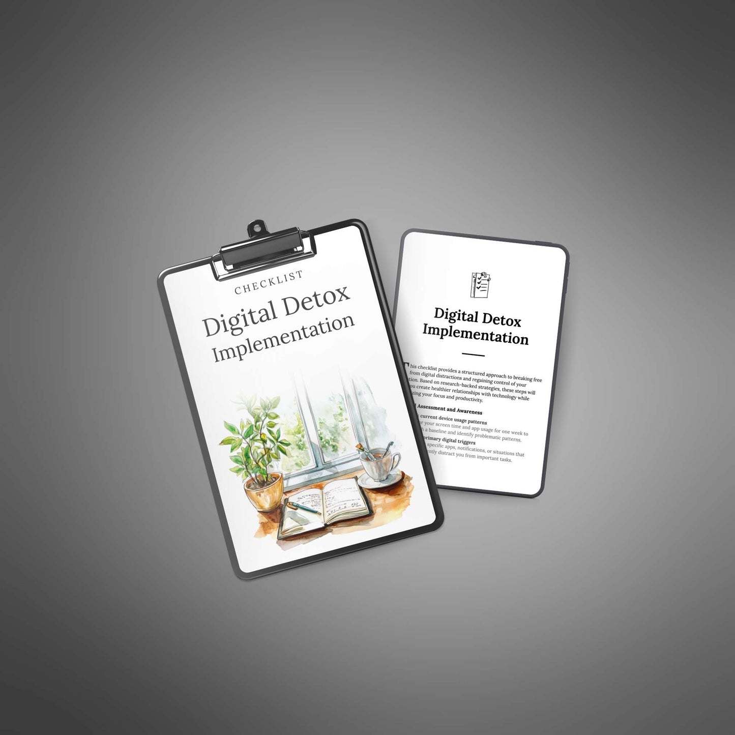 Checklist cover and page preview