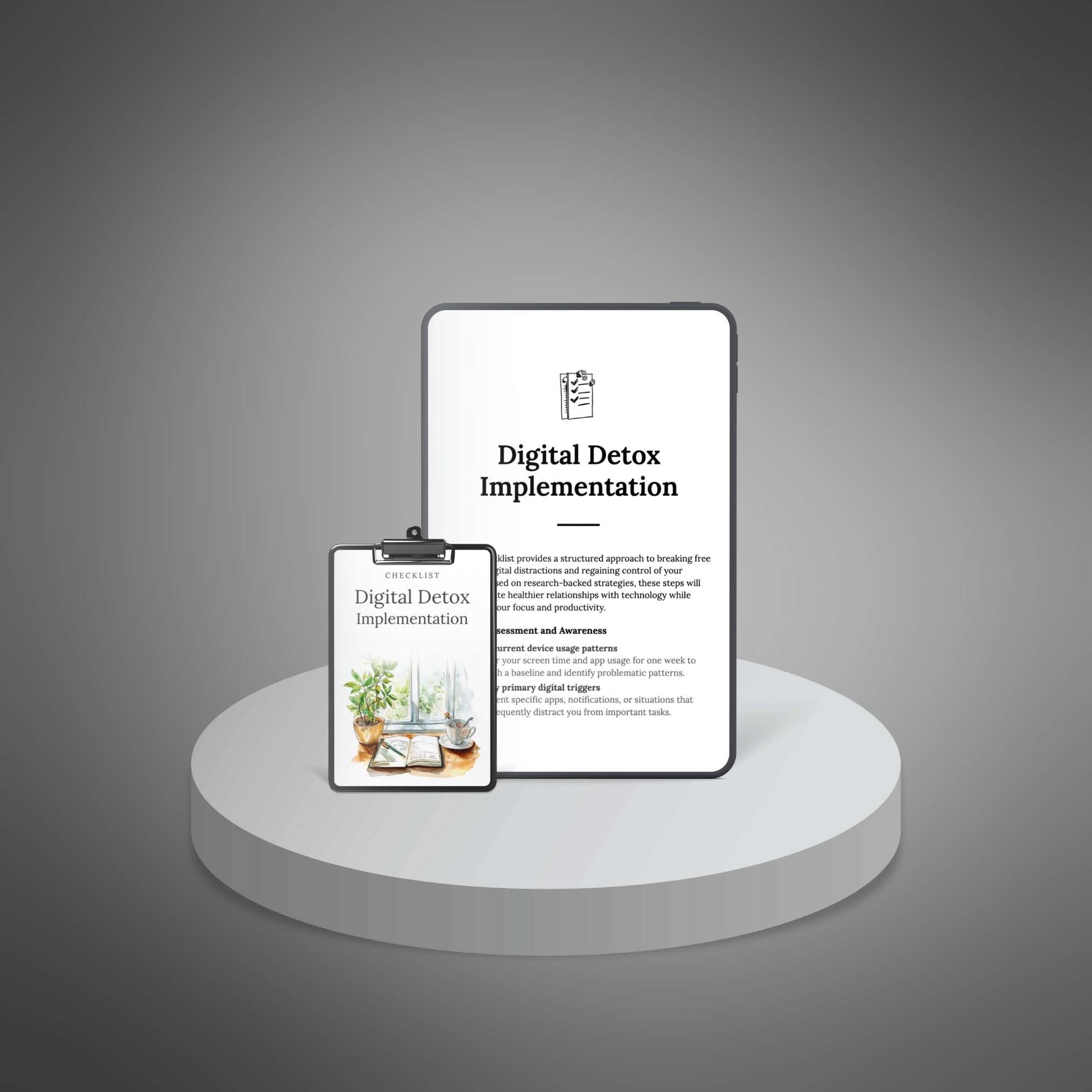 Checklist tablet preview