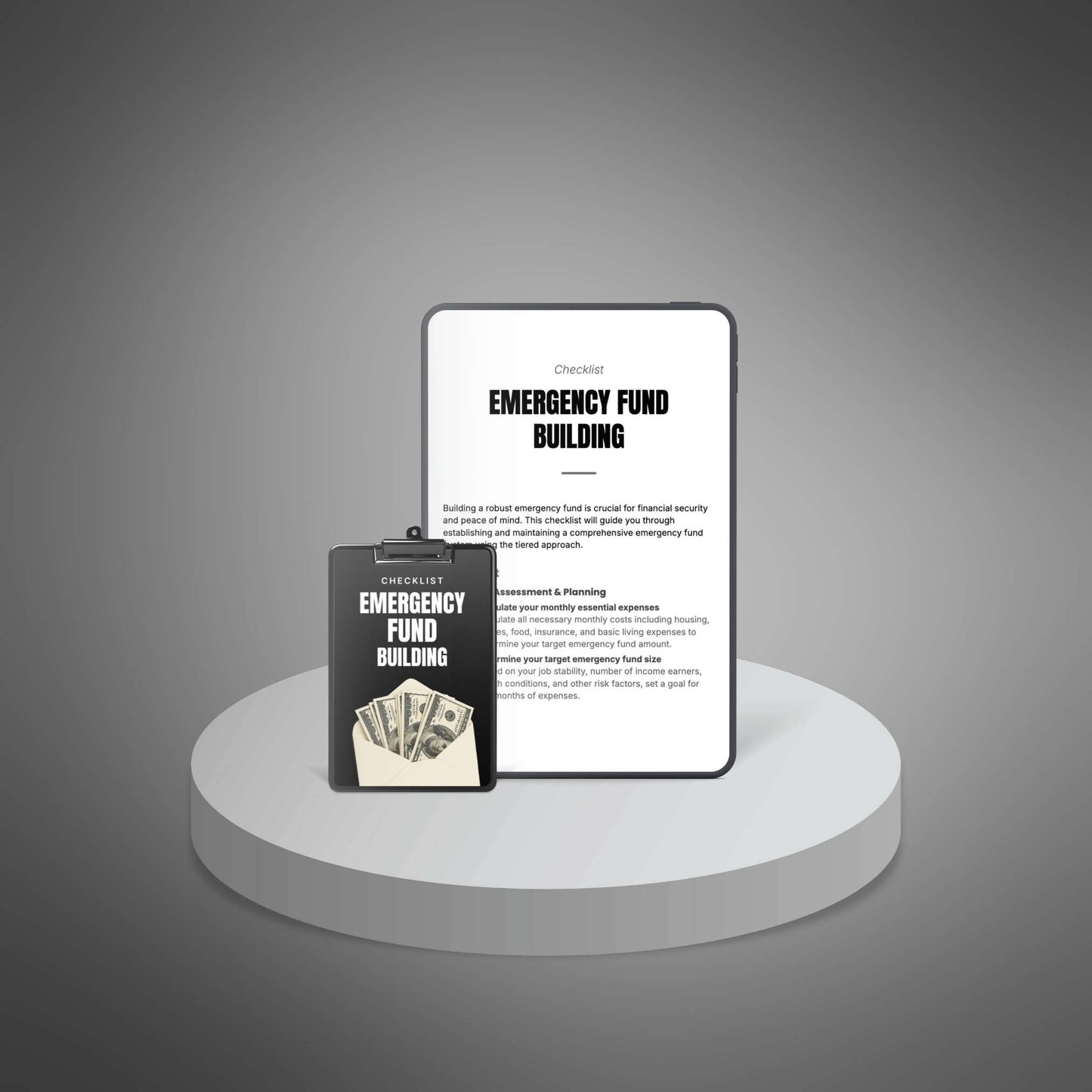 Emergency Fund checklist pages preview