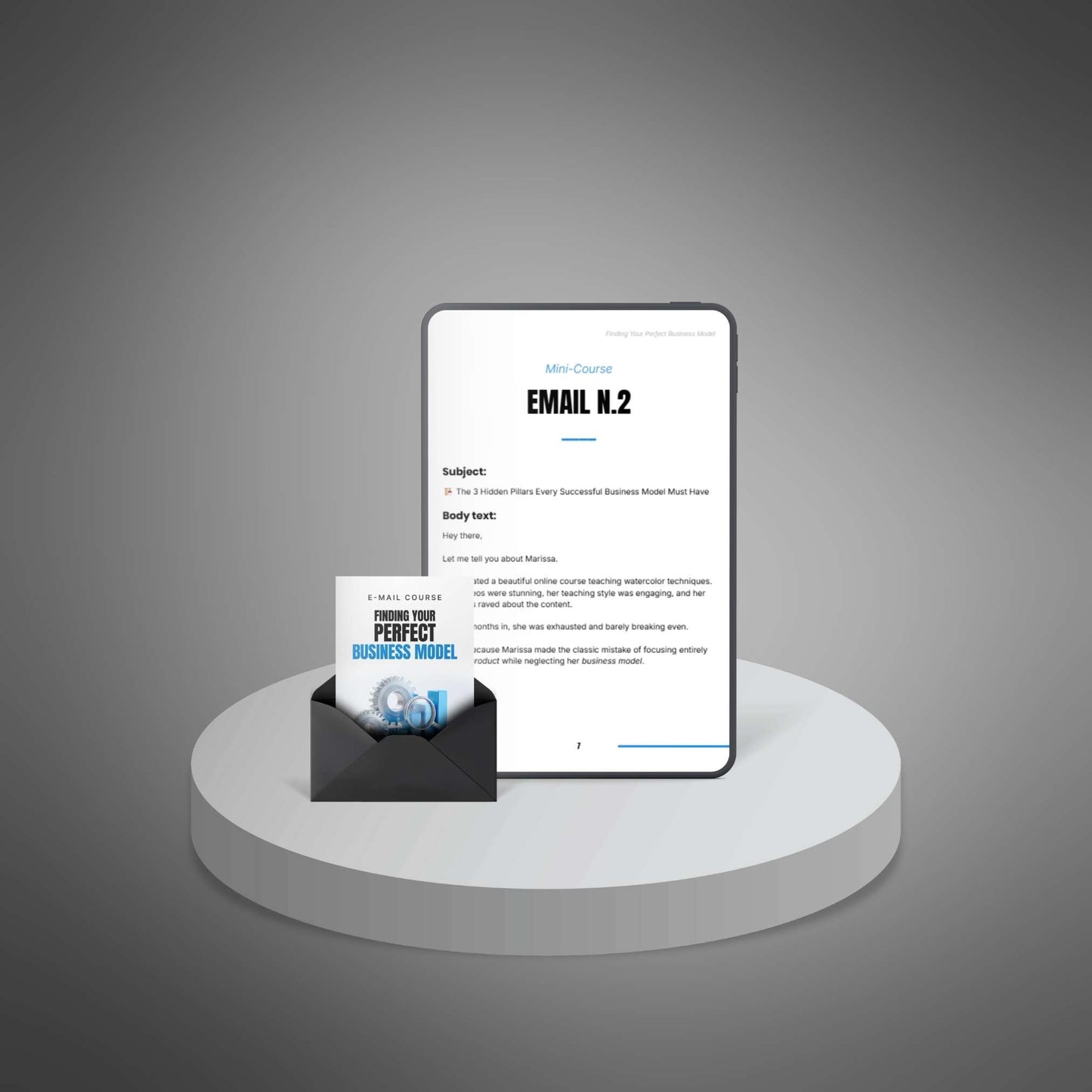 Finding Your Perfect Business Model tablet mockup