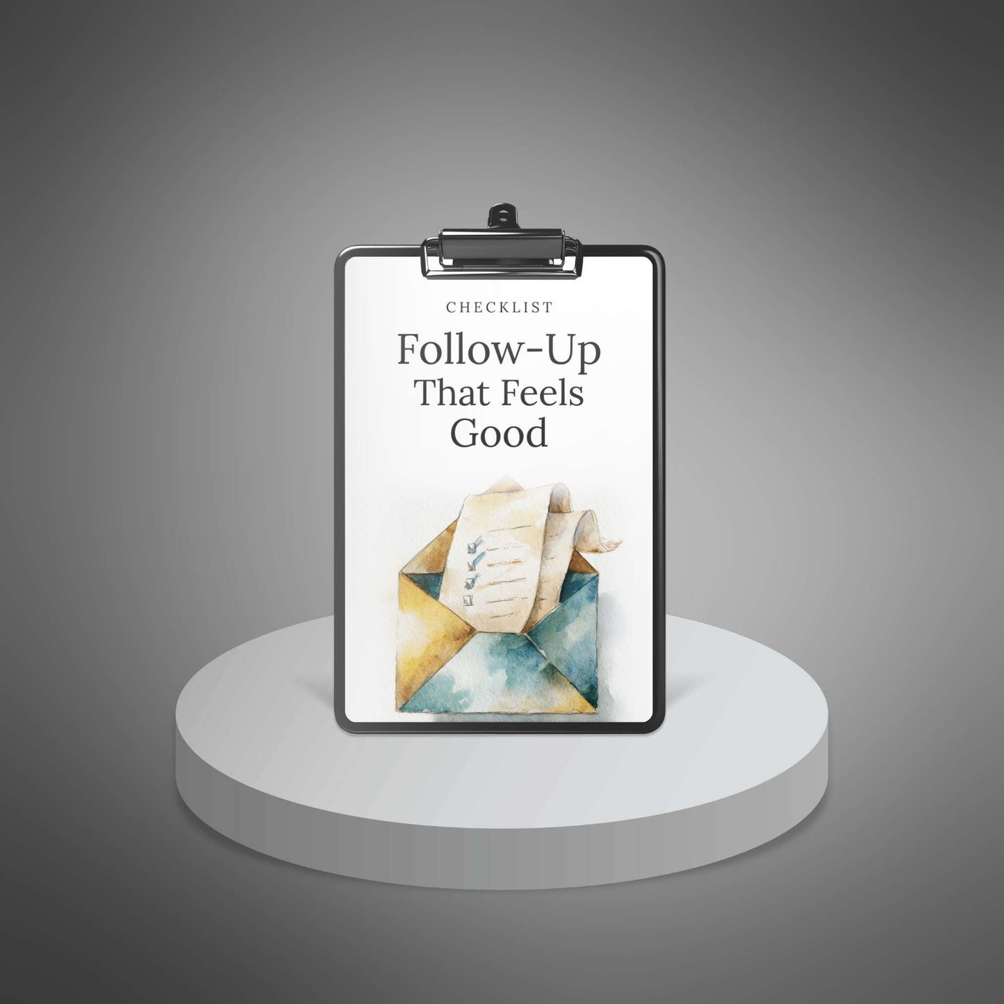Follow‑Up That Feels Good — checklist cover mockup