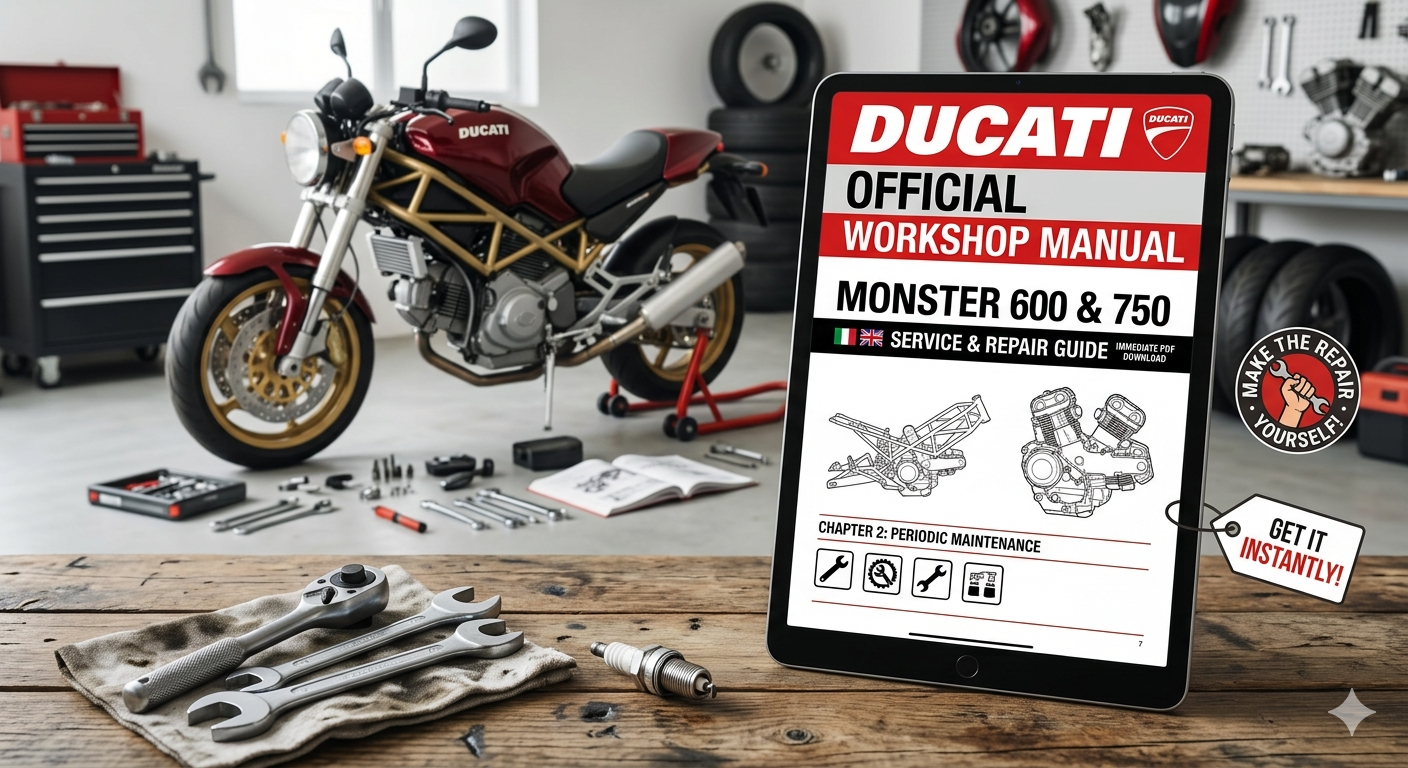 Manuale Officina Ducati Monster 600 750 PDF Italiano Inglese 234 Pagine