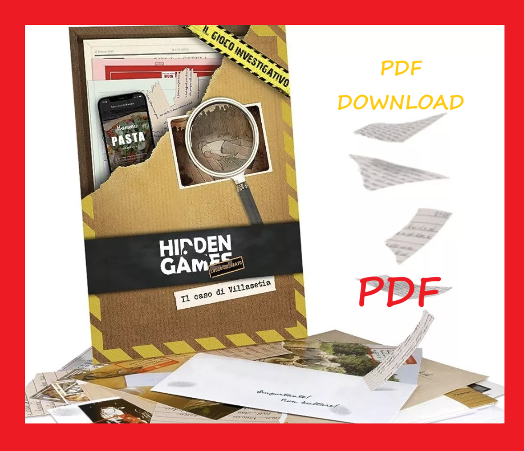 Hidden Games: Il Caso di Villasetia - Gioco Investigativo in PDF da Stampare a Casa