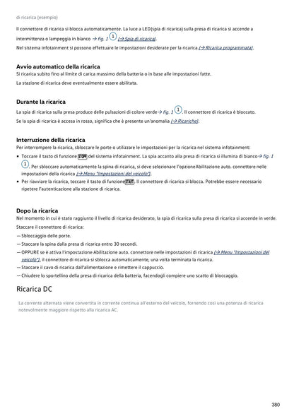 Manuale ID.4 2021 ricarica batteria