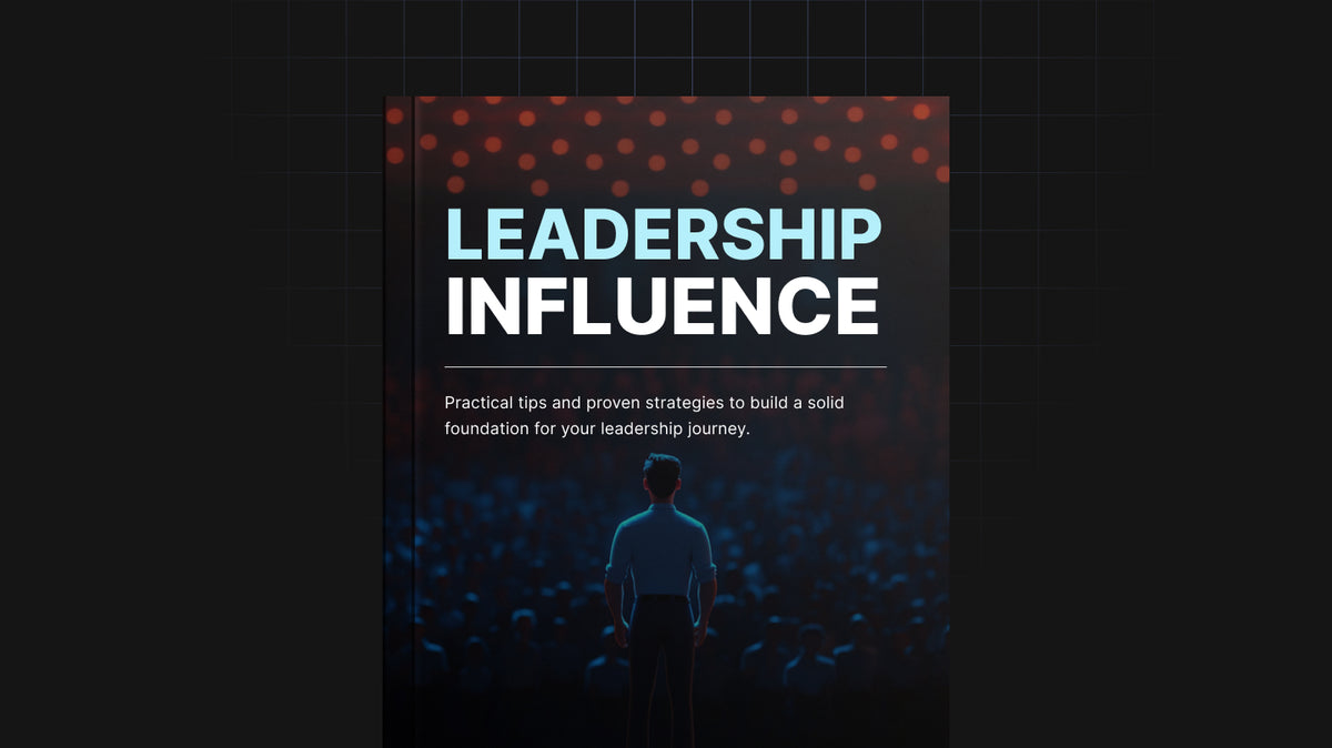 Leadership Influence guide cover and leadership training ebook
