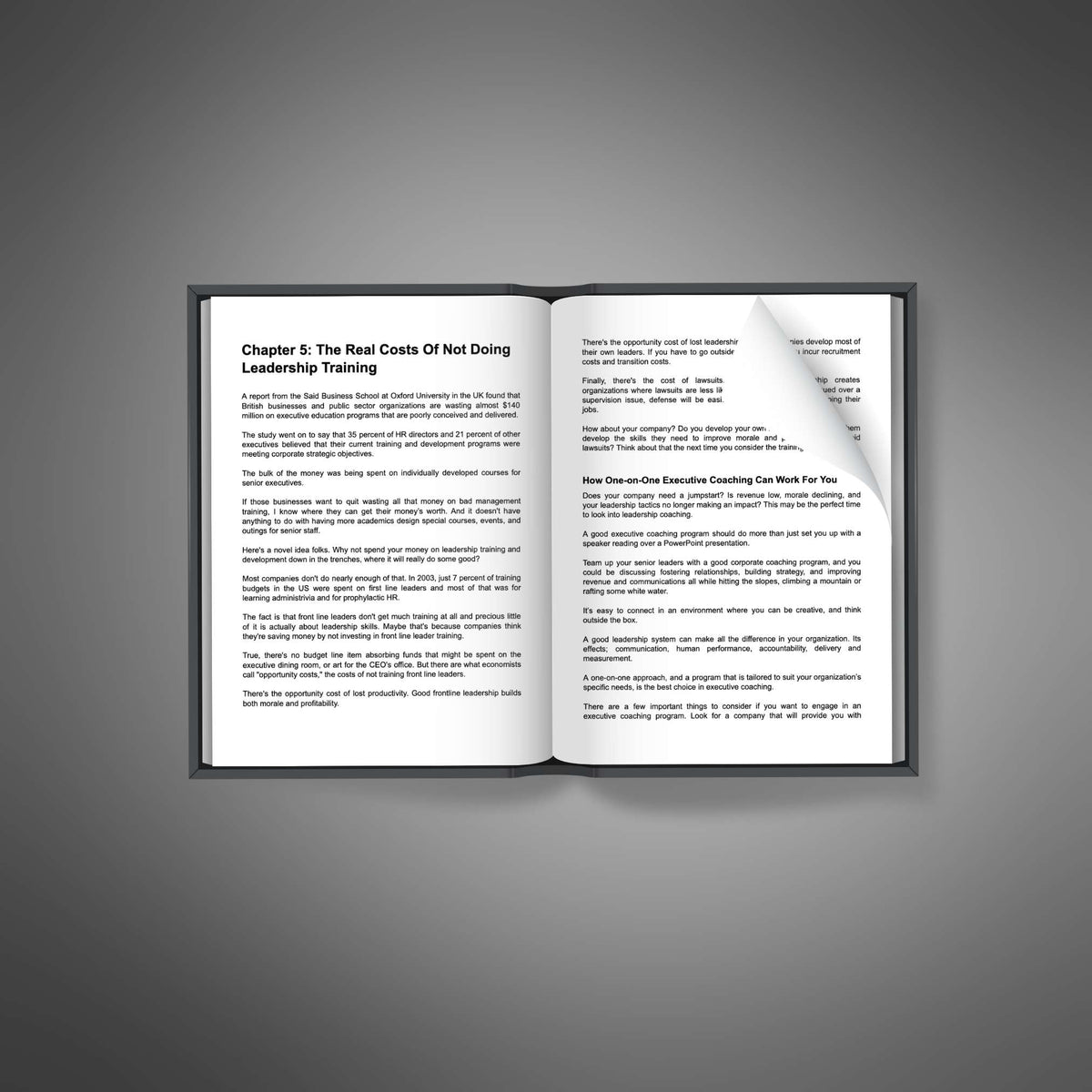 Leadership Influence book open pages preview