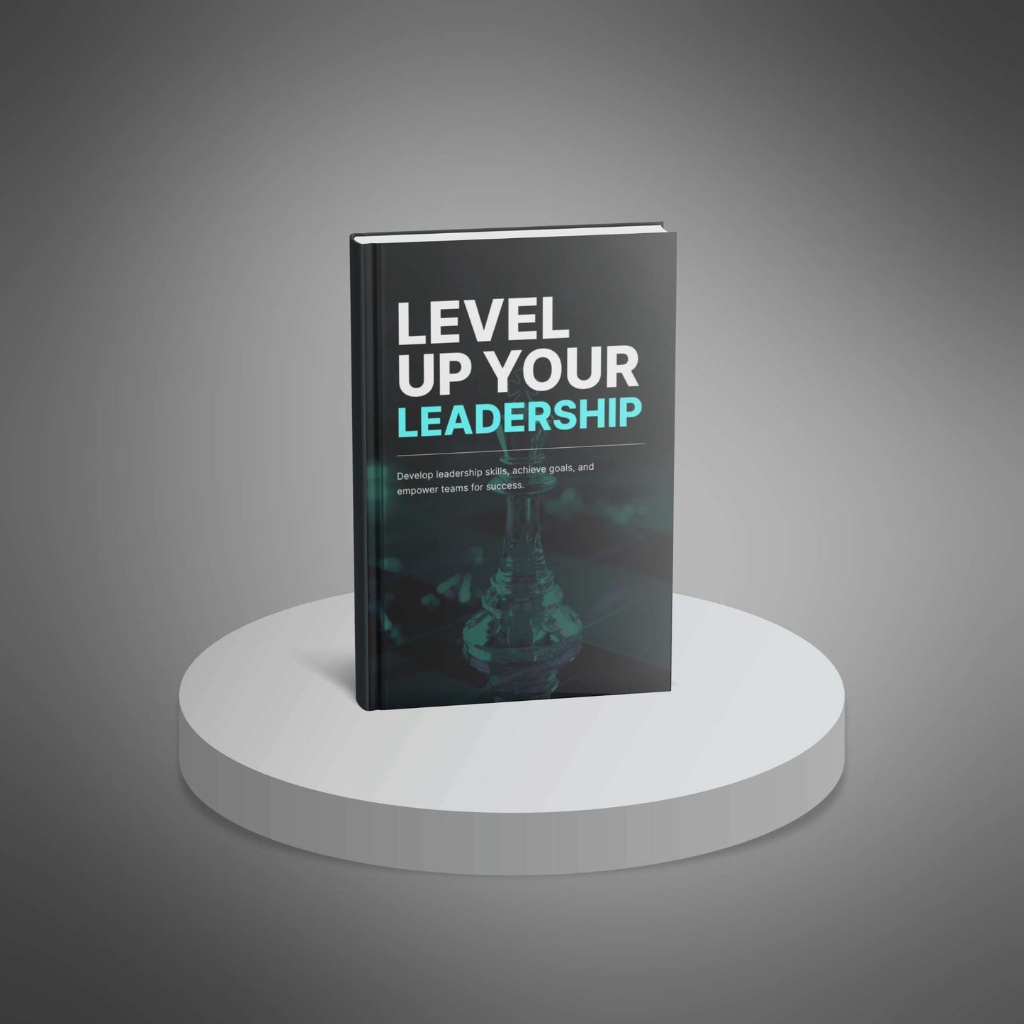 Level Up Your Leadership book standing mockup