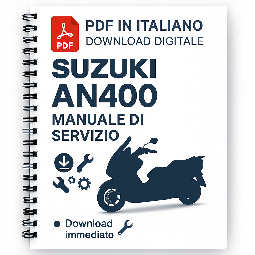 MANUALE IN PDF MANUTENZIONE SUZUKI BURGMAN AN 400 (ITALIANO)