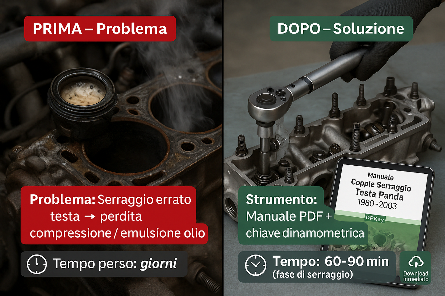 Manuale Coppie Serraggio Testa Fiat Panda (1980–2003) – PDF