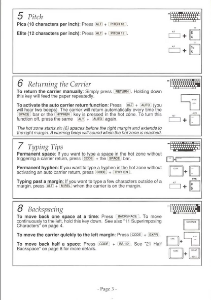 Brother Electronic Typewriter Instruction Manual - Complete Guide