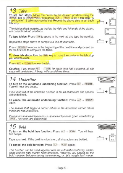 Brother Electronic Typewriter Instruction Manual - Complete Guide
