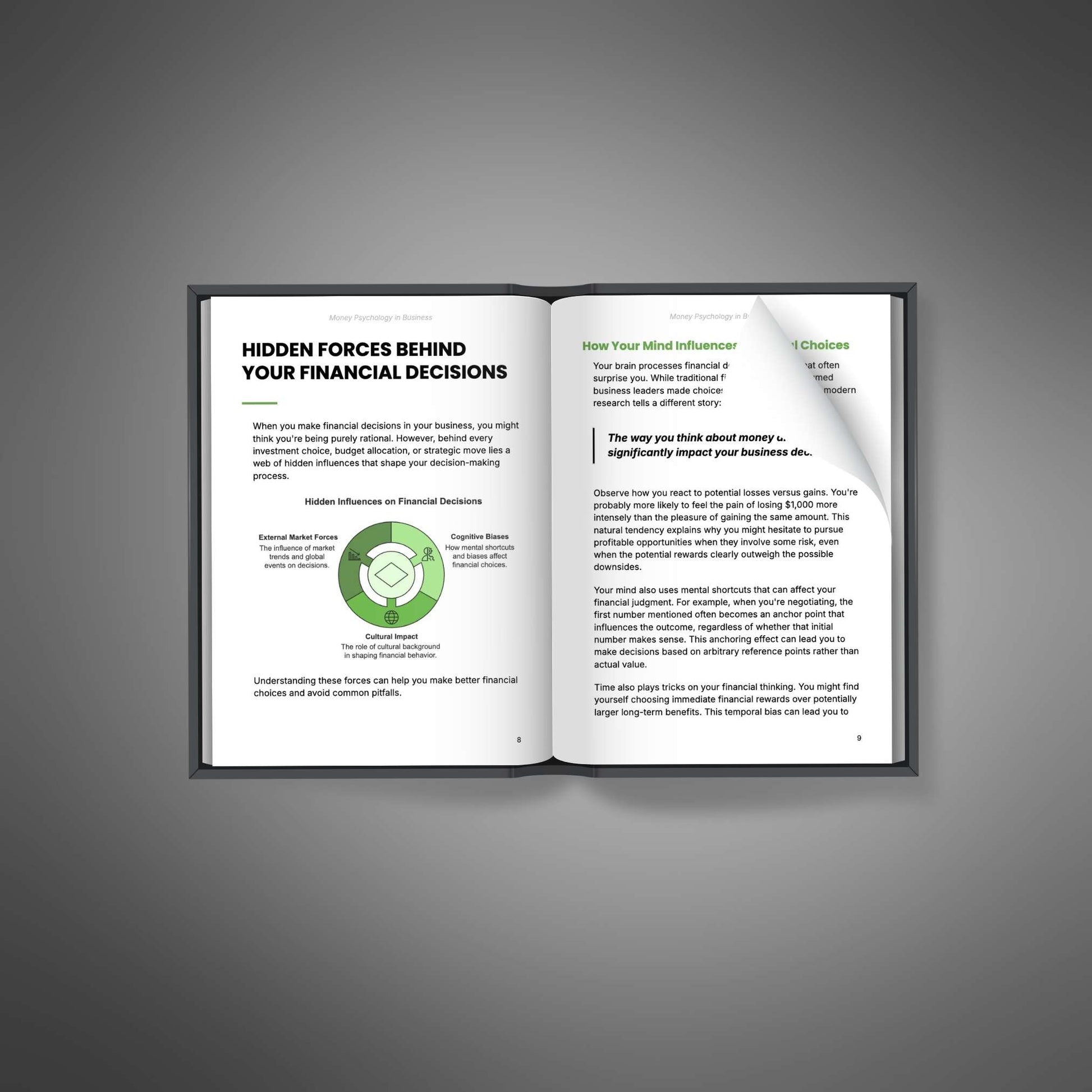 Money Psychology in Business eBook interior spread