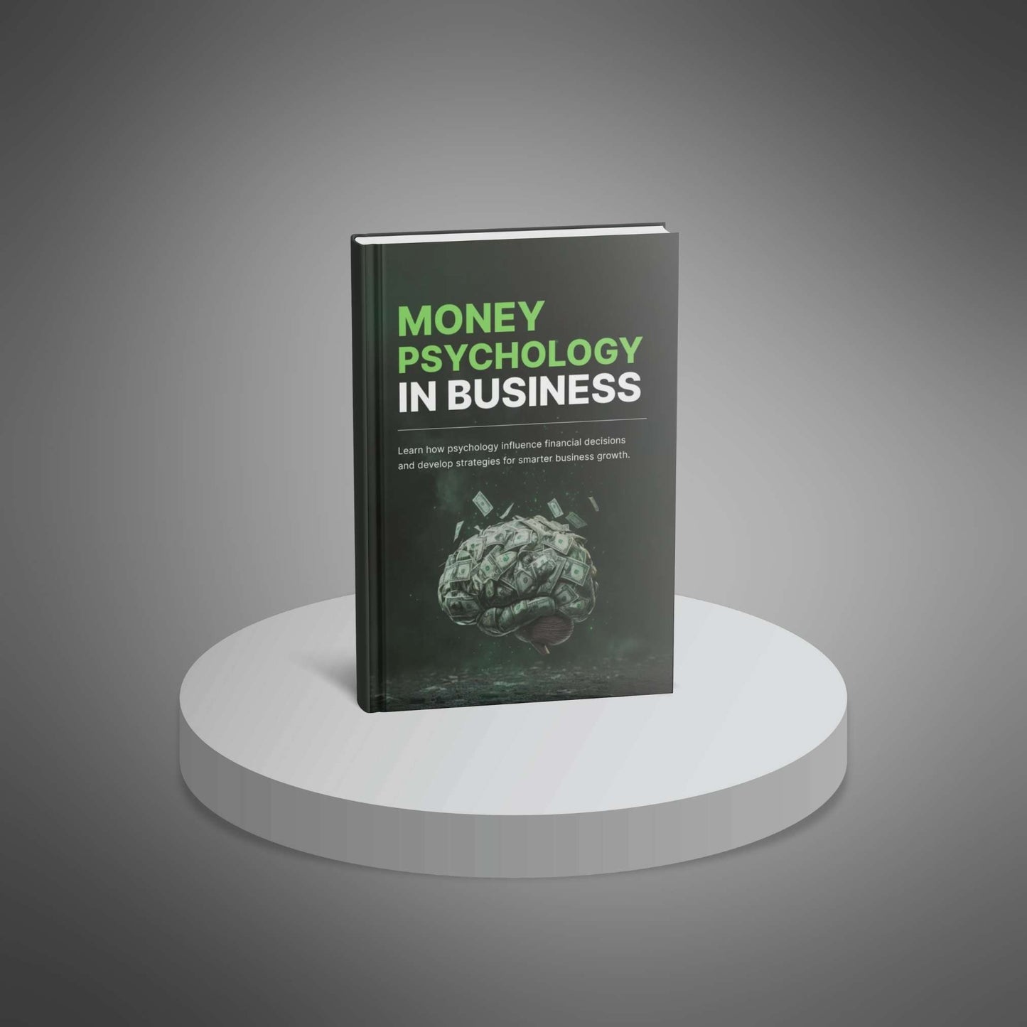 Money Psychology in Business eBook standing mockup