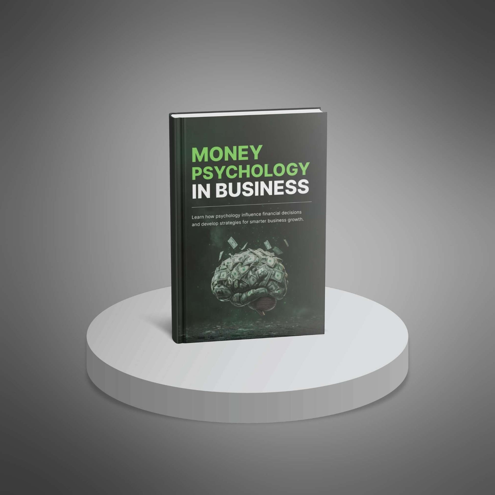 Money Psychology in Business eBook standing mockup