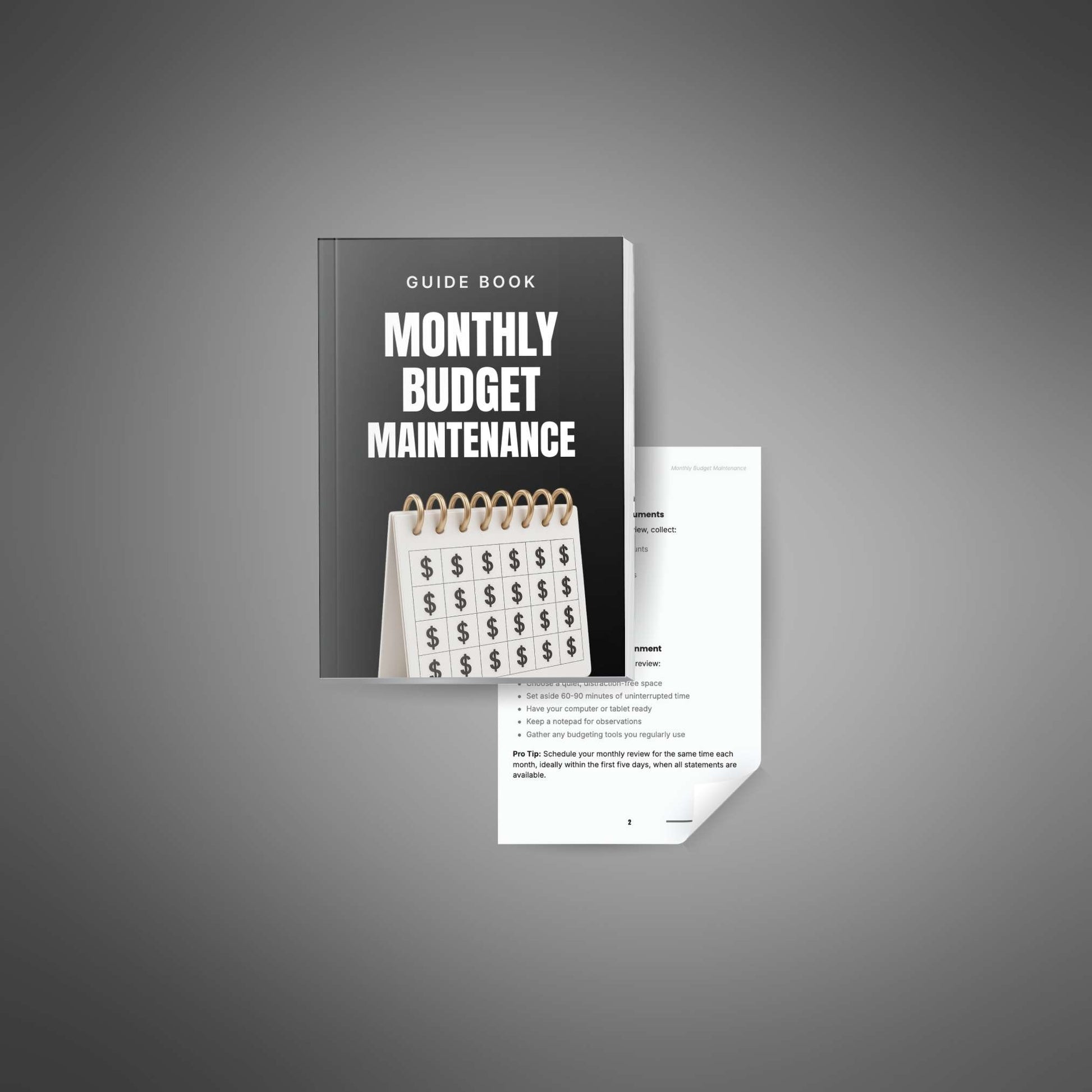 Monthly Budget Maintenance Guide image 2