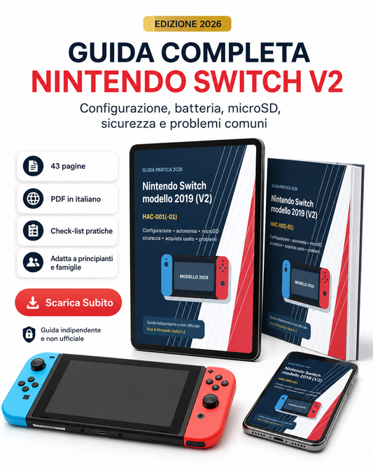 Nintendo Switch V2 - Guida Completa 2026 in Italiano PDF