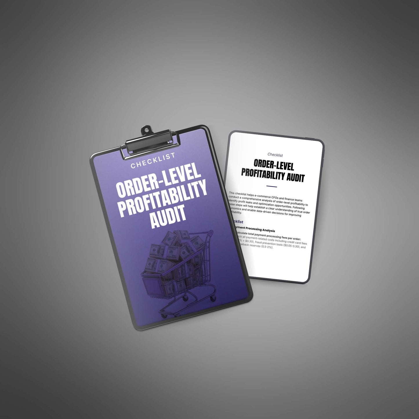 Order-Level Profitability Audit (PDF) – Find Hidden Costs, Raise Margin