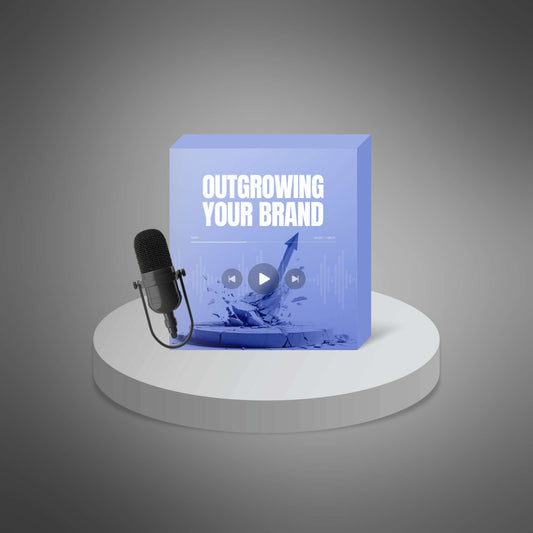Outgrowing Your Brand podcast series cover mockup