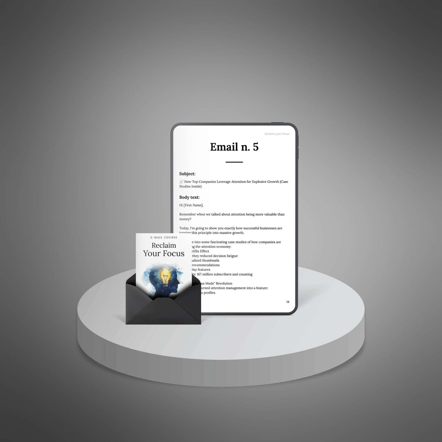 Email 5 tablet preview