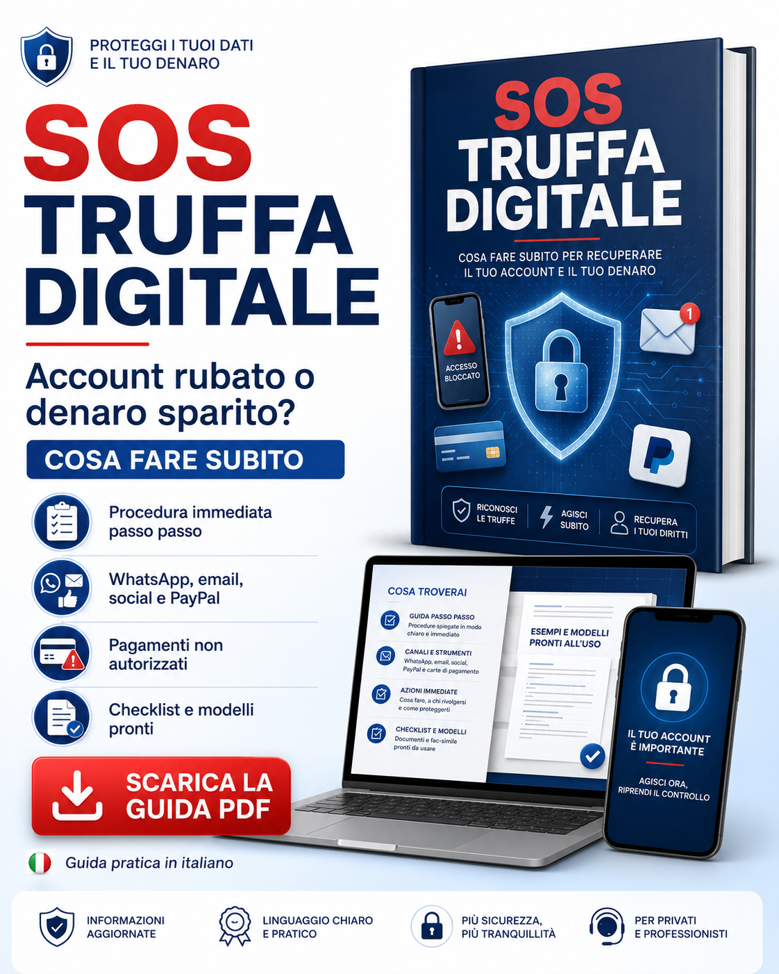 SOS Truffa Digitale – Account Rubato o Denaro Sparito Cosa Fare Subito