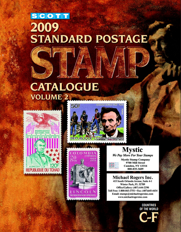 Catalogo mondiale francobolli world standard postage stamp 2009 6 volumi pdf C-F