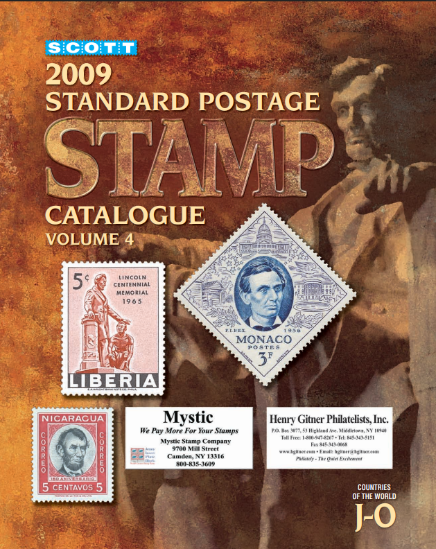 Catalogo mondiale francobolli world standard postage stamp 2009 6 volumi pdf J-O
