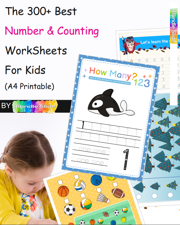300+ Numbers & Counting Worksheets for Kids (A4 Printable PDF)